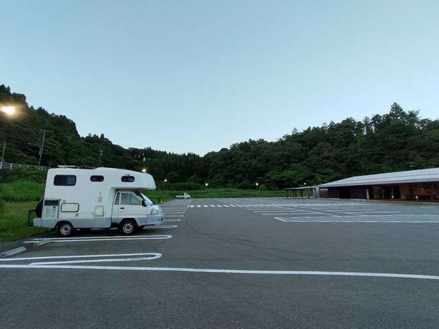 「道の駅」の駐車場