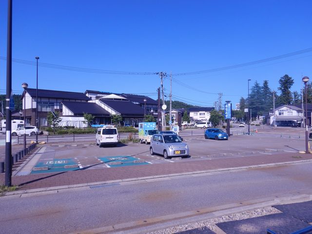「道の駅」の駐車場