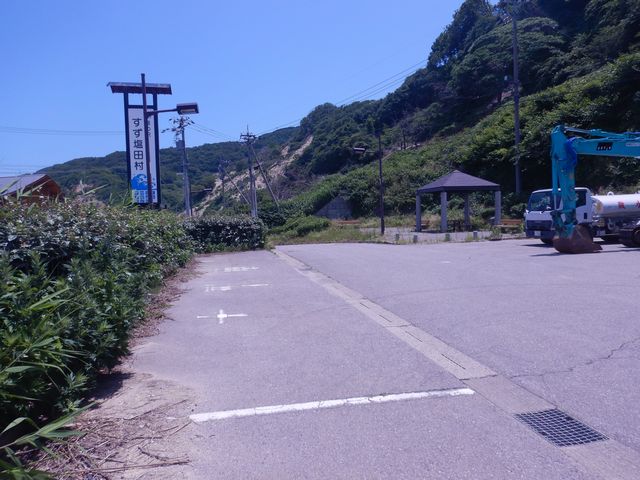 「道の駅」の駐車場