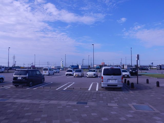 「道の駅」の駐車場
