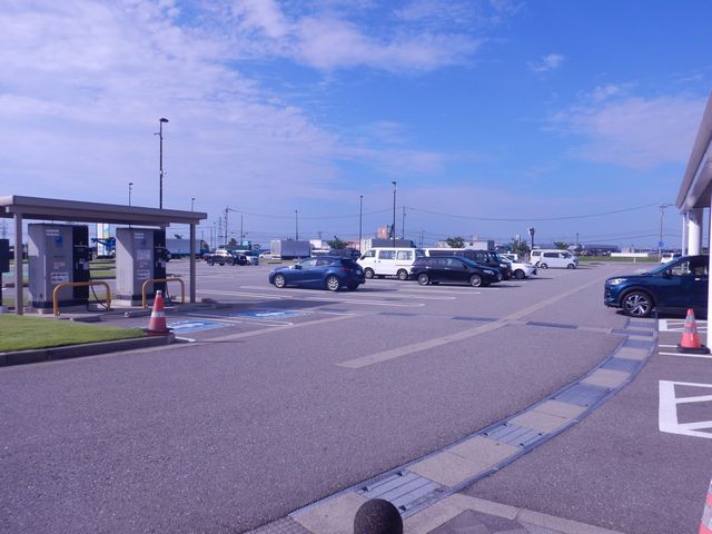 「道の駅」の駐車場