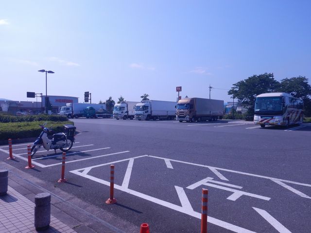 「道の駅」の駐車場