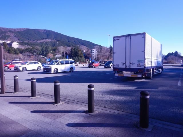 「道の駅」の駐車場