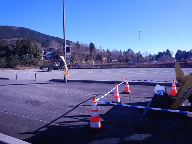 「道の駅」の駐車場