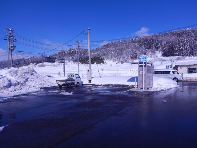「道の駅」の駐車場