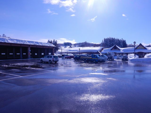 「道の駅」の駐車場