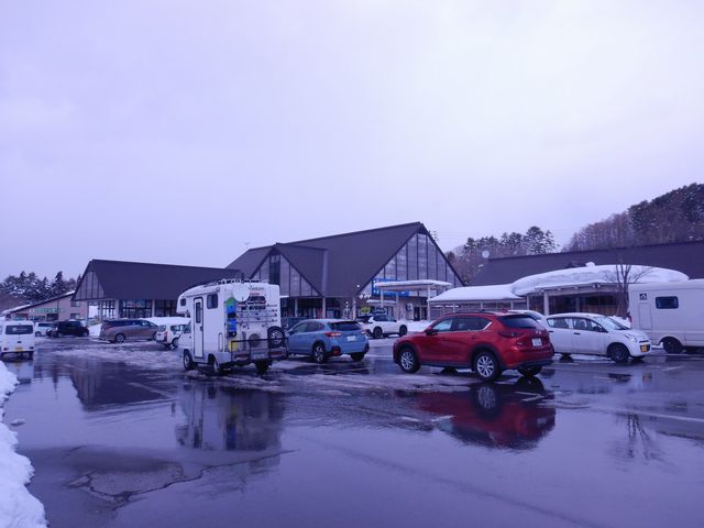 「道の駅」の駐車場