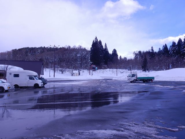 「道の駅」の駐車場