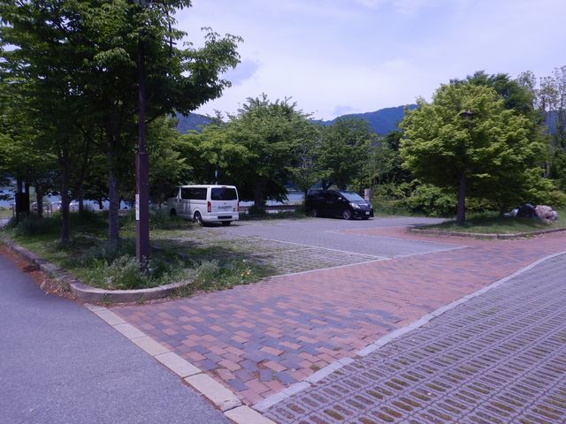 「道の駅」の駐車場