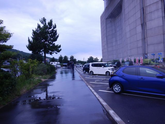 「道の駅」の駐車場