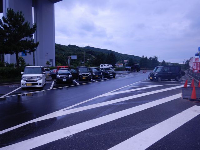 「道の駅」の駐車場
