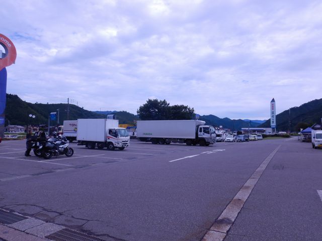 「道の駅」の駐車場