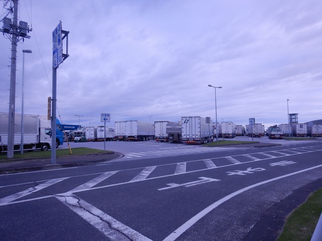 「道の駅」の駐車場